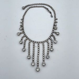 Vintage chandelier rhinestone necklace
